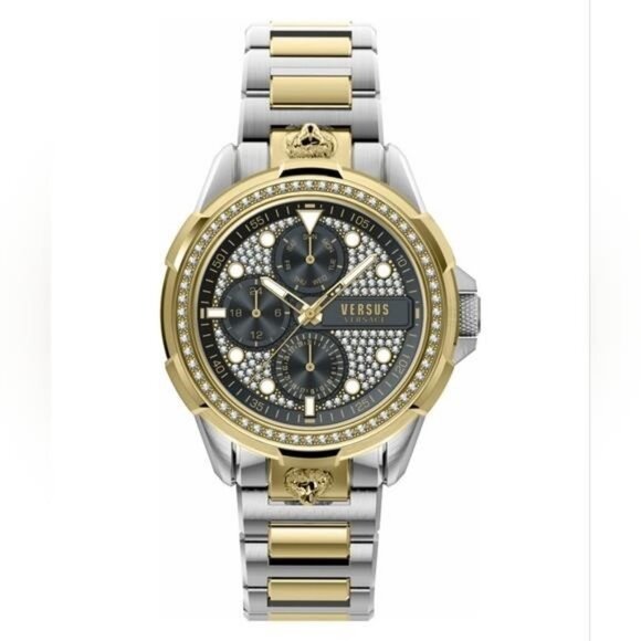 New - 💯 Original Versus VERSACE6e Arrondissement Crystal Men's WatchVSP1M1421 - Picture 6 of 13